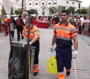 Even the streetsweepers are handsome!