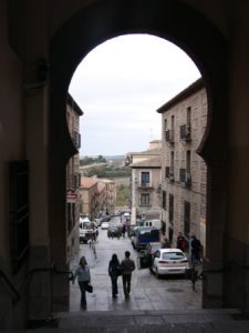 Toledo - keyhole view of the old town. Toledo