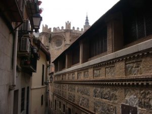 Toledo - old narrow streets lead to the
