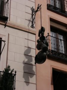 Toledo - old pots-and-pans shop sign; the city is famed