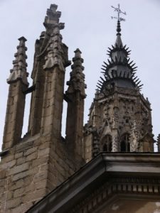 Toledo - ornate steeple of the cathedral