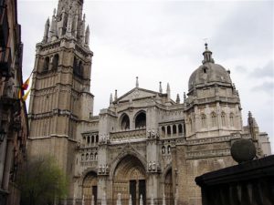 Toledo's magnificent cathedral stands high and
