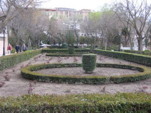 Toledo - garden in front of