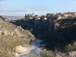 Toledo is surrounded by the River Tajo.