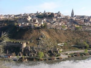 Toledo is surrounded by the River Tajo.