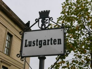 Germany: Gay Berlin - Lustgarten sign
