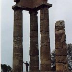 Temple ruins of Apollo Pythias on the island of Rhodes.  It