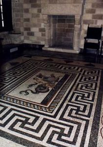 Mosaic floor in the Palace of