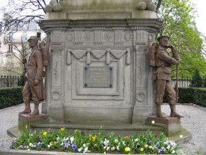 Pere Lachaise Cemetery in Paris - war memorial