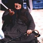 Greece Mainland Beggar woman in Nafplion city, Greece