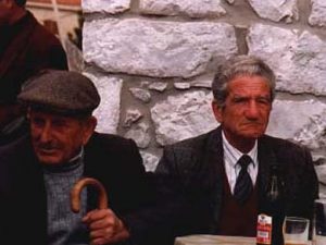 Areopoli, Peleponese- men watching