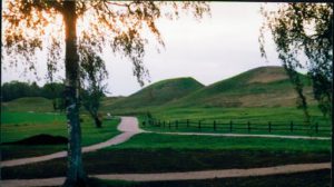 Ancient burial mounds at Tumulus in