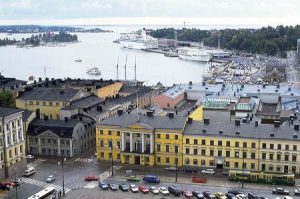 Helsinki Harbor over view