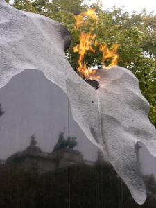 Perpetual memorial and flame