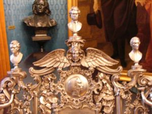 Ornate commemorative silver