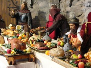 Visegrad Citadel - interior display of medieval life