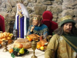 Visegrad Citadel - interior display of medieval life