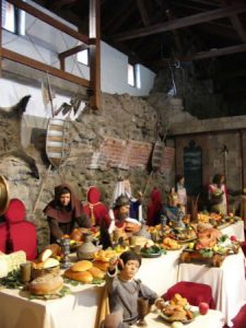 Visegrad Citadel - interior display of medieval life