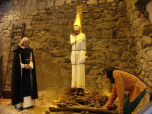 Visegrad Citadel - interior display of medieval life--and death