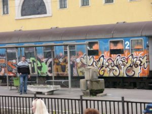 Hungary: Rail Travels - Train Graffiti