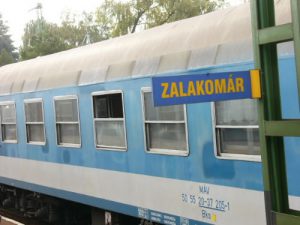 Hungary: Rail Travels - Zalakomar sign