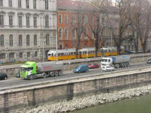 Trolleys and trucks move the city