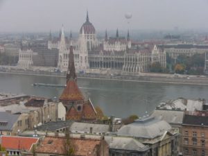 The neo-Gothic Parliament, containing amongst other things the Hungarian Crown