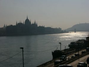 Danube on a misty morning