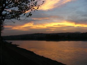 Sunset over the Danube