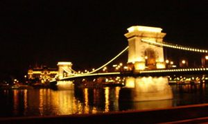 Budapest - Szechenyi Chain Bridge over