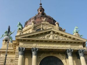 Entry portal to Szechenyi Baths