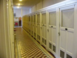 Changing rooms at Szechenyi Baths