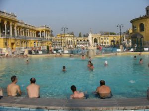 Szechenyi Baths is a huge palace bath house