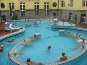Thermal pool at Lukacs baths