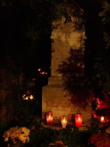 Night of Remembrance in the Mirogoj Cemetery.  The cemetery, created