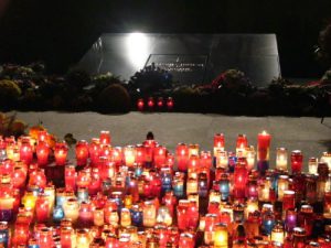 Night of Remembrance in the Mirogoj Cemetery.  The cemetery, created