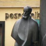 Statue Of Croatian Writer August Senoain the City of Zagreb