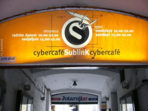 Zagreb - Internet cafe