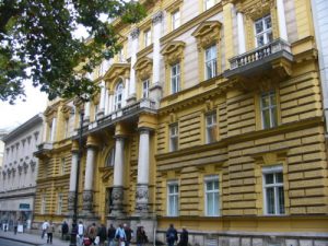 Zagreb - neoclassic facade