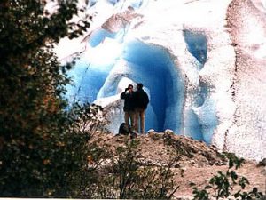 Briksdal glacier couple