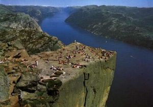 Pulpit Rock in summer