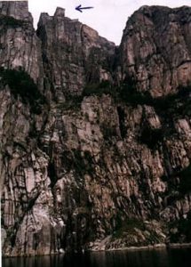 Pulpit Rock from below