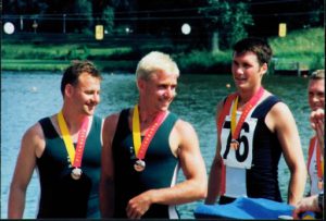 Rowing medal winners.