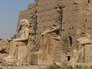 The Karnak Temple Complex describes a vast assembly of ruined