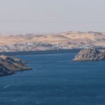 Lake Nasser formed by Aswan Dam.