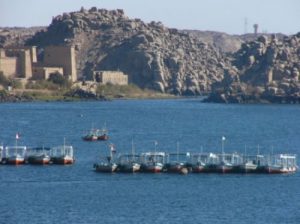 Philae is an island in the lake and the previous