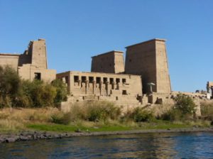 Philae is an island in the lake and the previous