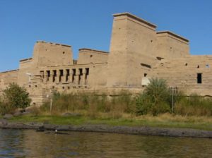 Philae is an island in the lake and the previous