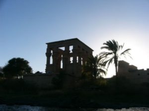 Philae is an island in the lake and the previous