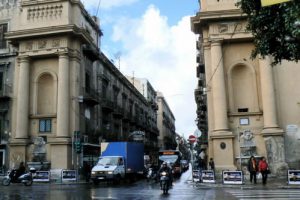 Palermo - statues in all four corners